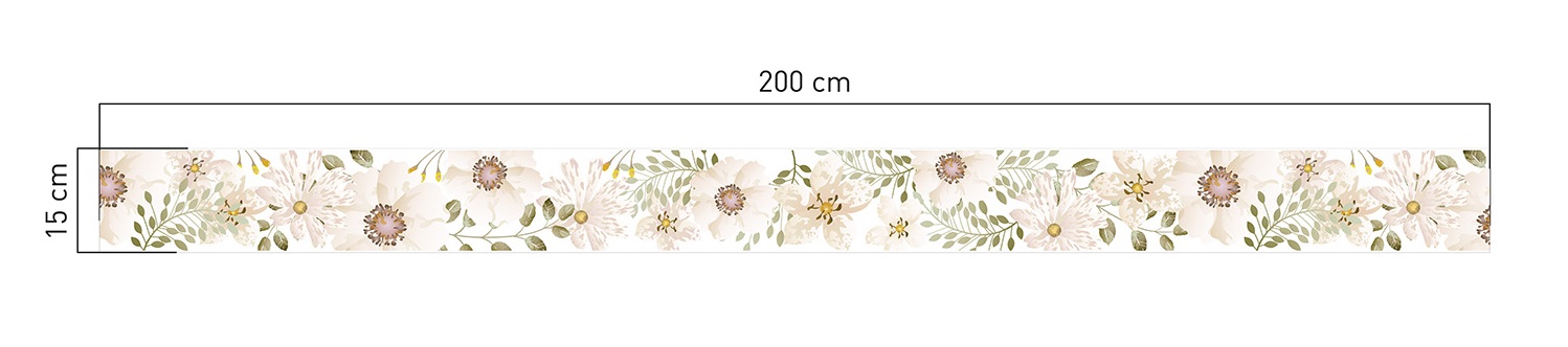 Väggklistermärken Vita Blommor - Bild 2