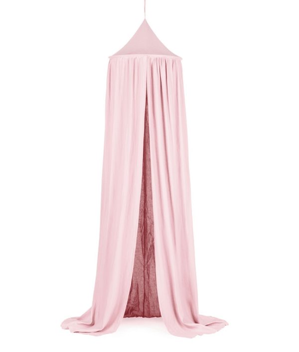 Bubblegum sänghimmel i linne till barnrummet, Cotton&Sweets