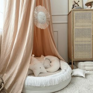 Apricot sänghimmel i muslinbomull, Cotton & Sweets