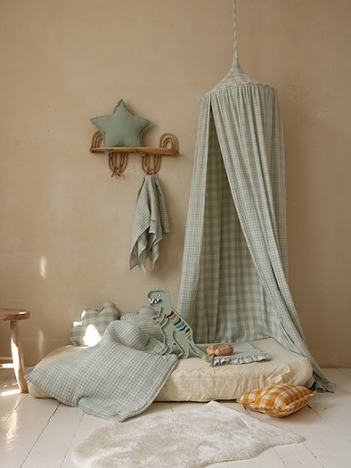 Little Lights, Nattlampa till barnrummet, Dino Rex Khaki Pastel - Bild 6