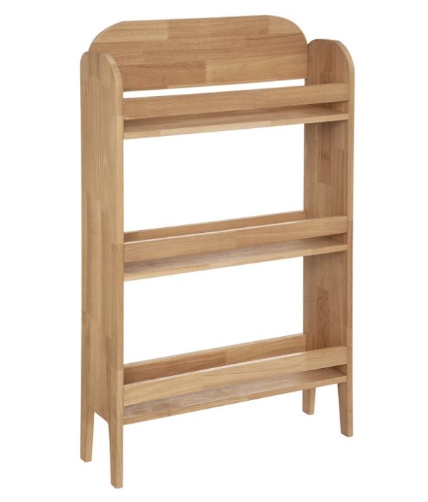 Natur bokhylla i trä till barnrummet