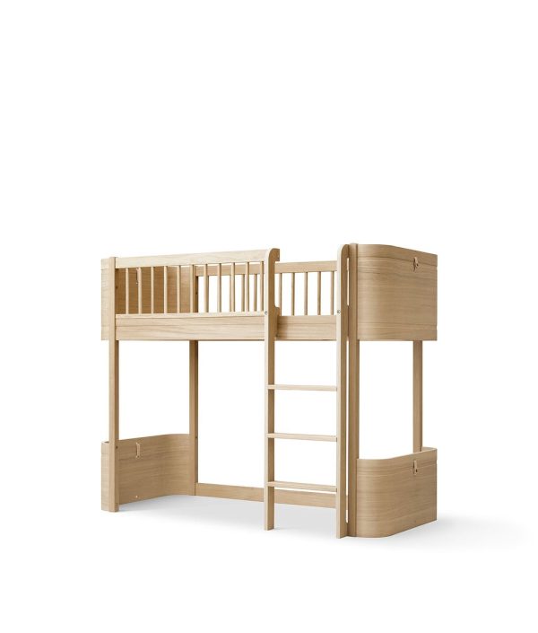 Oliver Furniture, loftsäng Mini+, ek