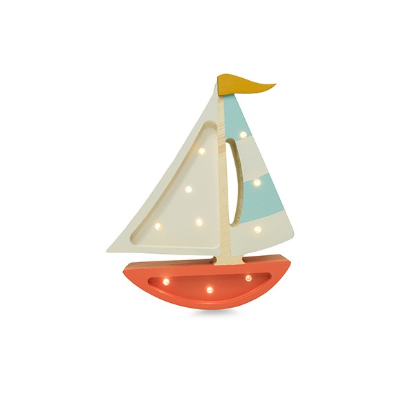 Little Lights, Nattlampa till barnrummet, Segelbåt clay