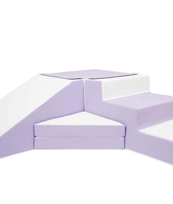 Byggbar lila rutschkana till barnrummet