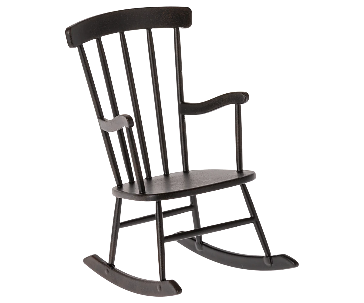 Maileg, anthracite gungstol mini