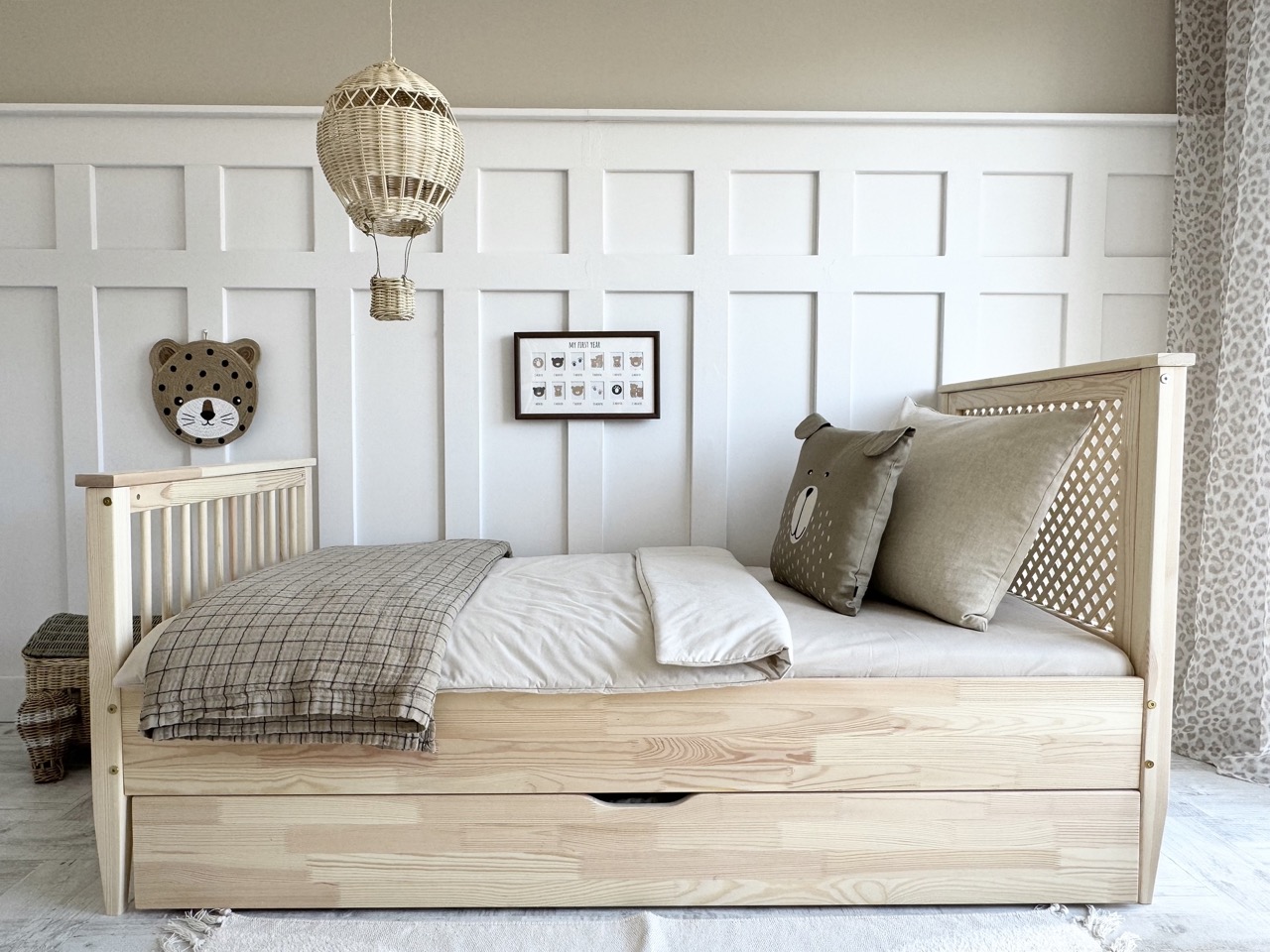 Barnsäng BOHO med förvaringslåda/extrasäng - Bild 7