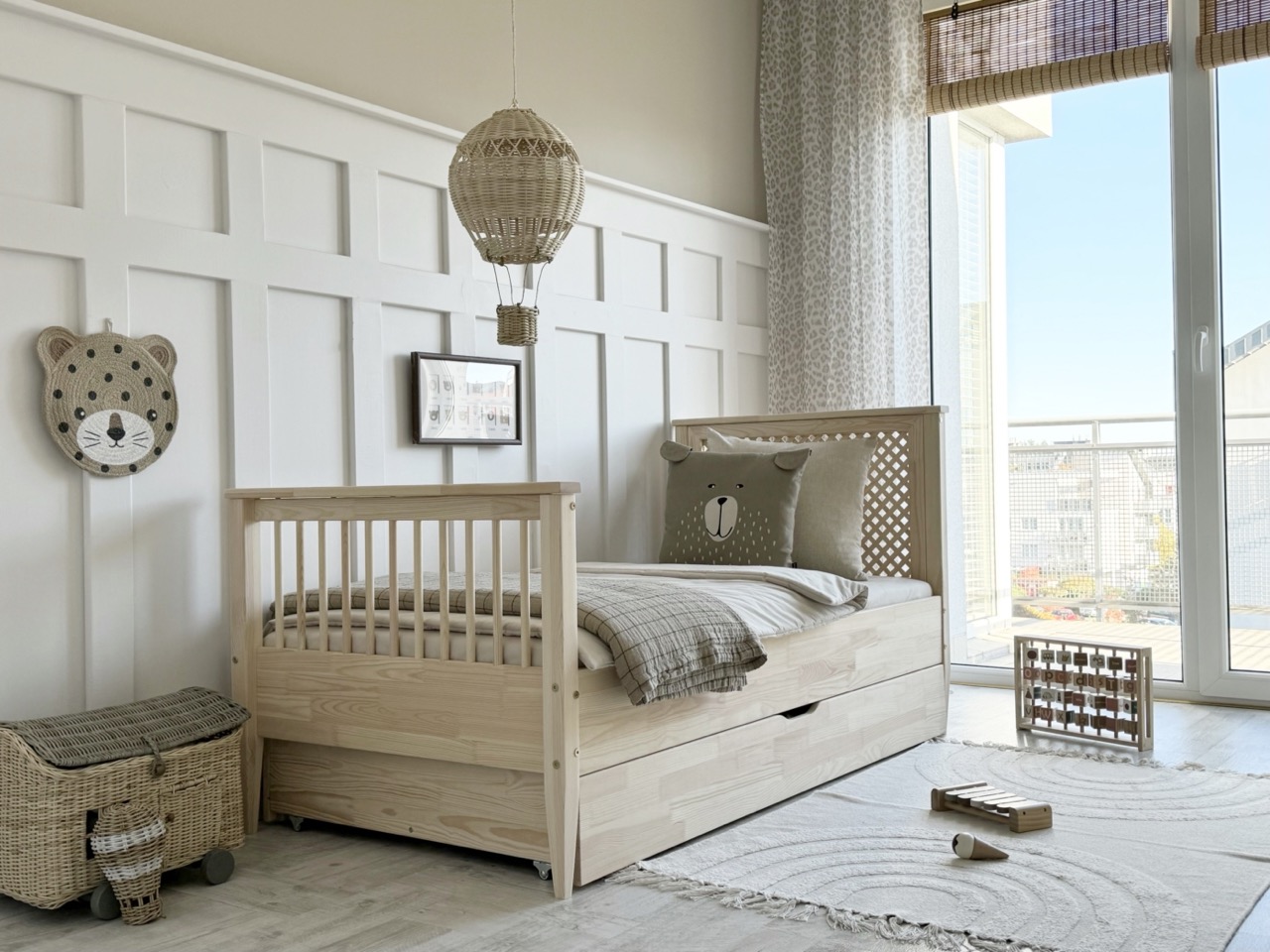 Barnsäng BOHO med förvaringslåda/extrasäng - Bild 8