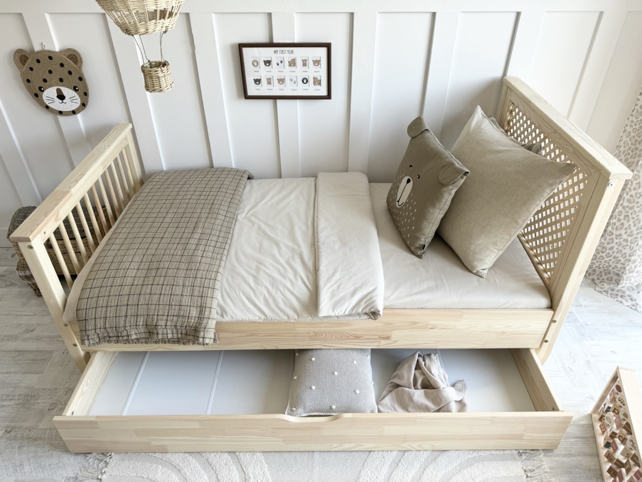 Barnsäng BOHO med förvaringslåda/extrasäng - Bild 5