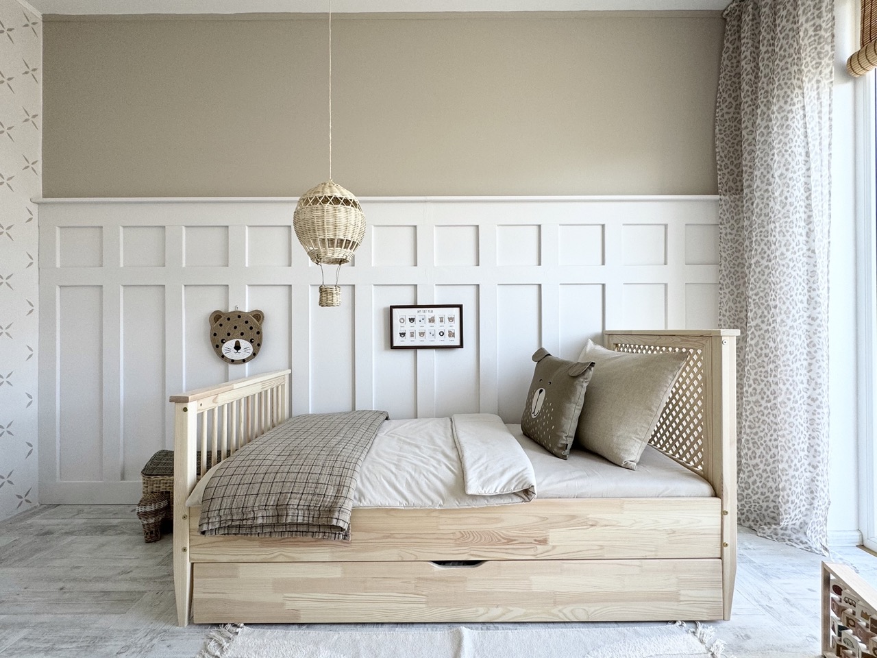 Barnsäng BOHO med förvaringslåda/extrasäng - Bild 6